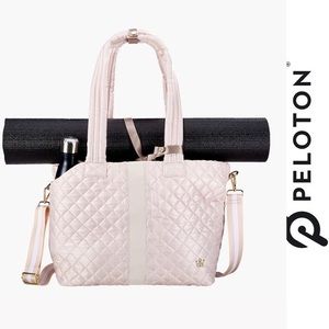 Peloton Oliver Thomas quilted Kitchen Sink Tote Bag petal pink